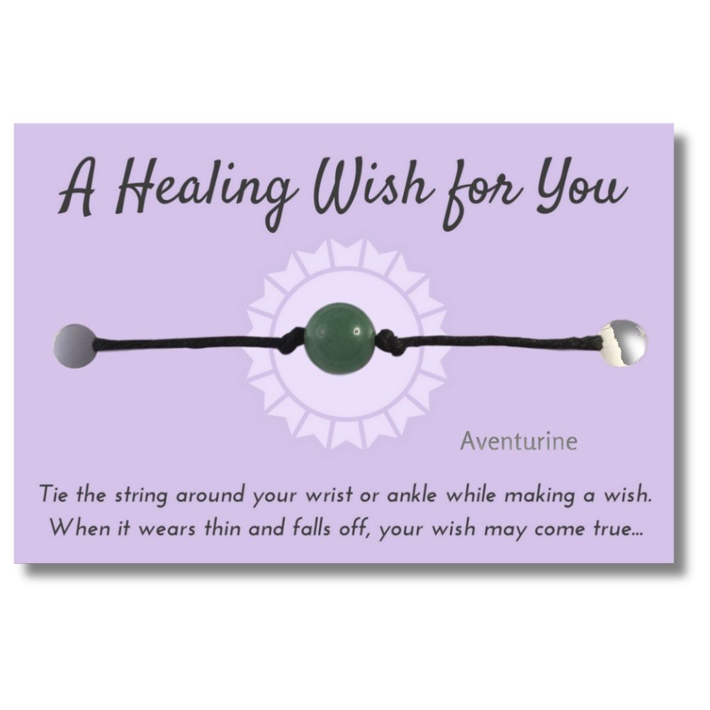 Green Aventurine Bead Hemp Bracelet - A Healing Wish