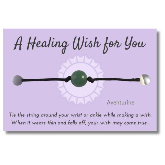 Green Aventurine Bead Hemp Bracelet - A Healing Wish