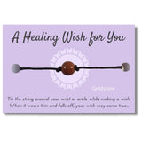 Goldstone Bead Hemp Wish Bracelet - A Healing Wish