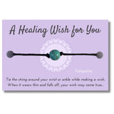 Turquoise Bead Hemp Wish Bracelet - A Healing Wish