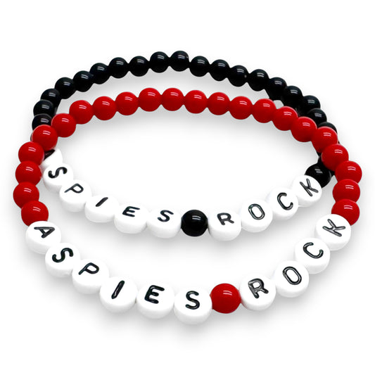 ASPIES ROCK Awareness Bracelet - Acrylic Letter Beads