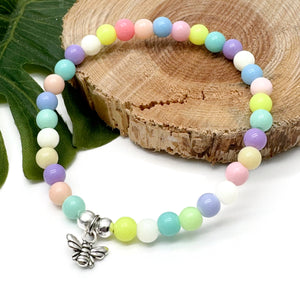 Bee Charm Bead Bracelet