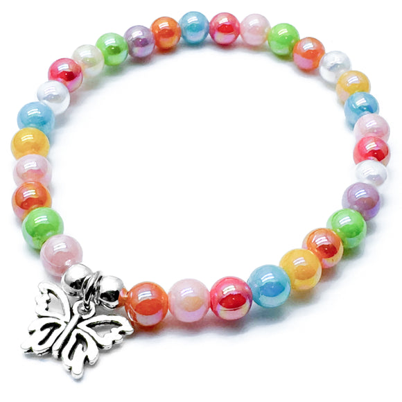 Butterfly Charm Bracelet - Colour Choice