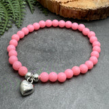 Silver Heart Charm Bracelet