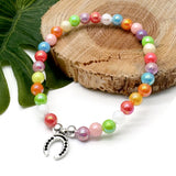 Horseshoe Charm Bracelet - Colour Choice