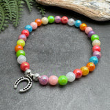 Horseshoe Charm Bracelet - Colour Choice