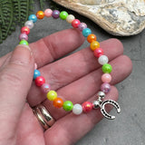 Horseshoe Charm Bracelet - Colour Choice