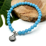 Shell Charm Bead Bracelet