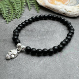 Skull Charm Bead Bracelet