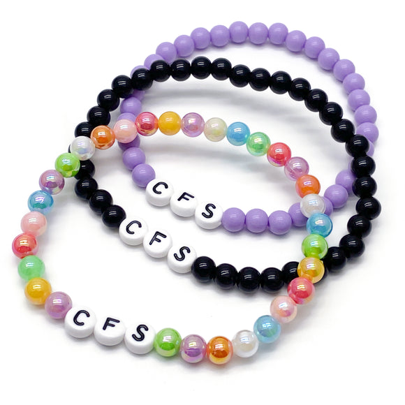 CFS Acrylic Letter Bead Bracelet