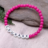 COURAGE Acrylic Letter Bead Bracelet