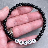DADDY Acrylic Letter Bead Bracelet