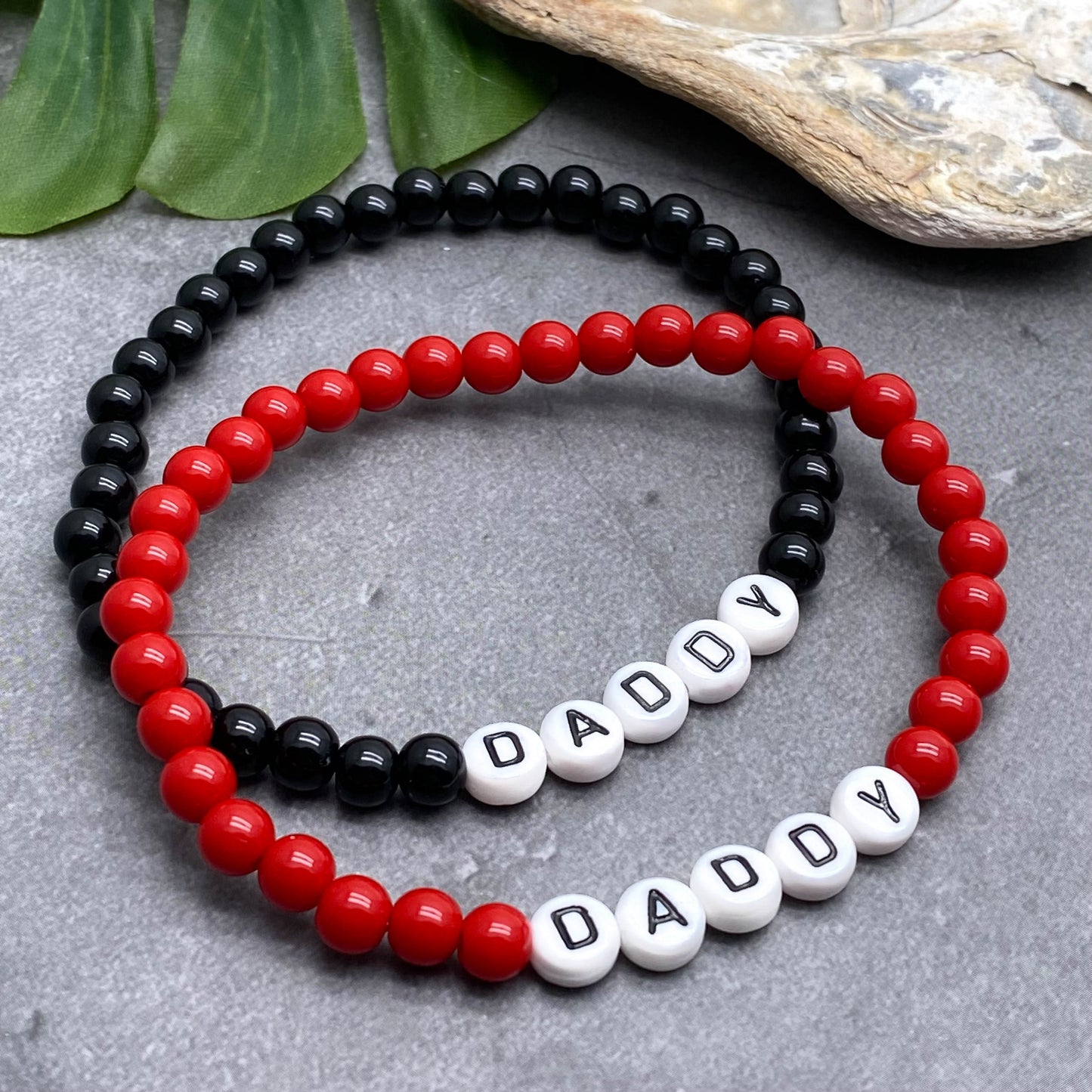 DADDY Family Message Bracelet - Acrylic Letter Beads