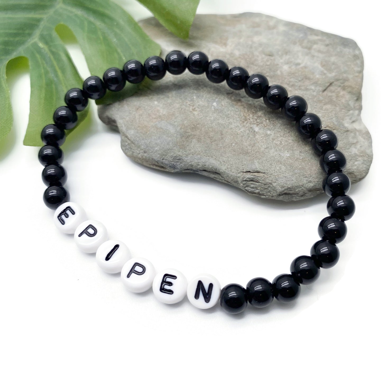 EPIPEN Medical Alert Bracelet - Acrylic Letter Beads