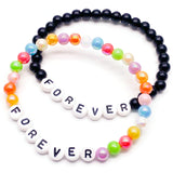 FOREVER Acrylic Letter Bead Bracelet