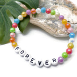 FOREVER Acrylic Letter Bead Bracelet