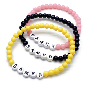 GAMER Acrylic Letter Bead Bracelet