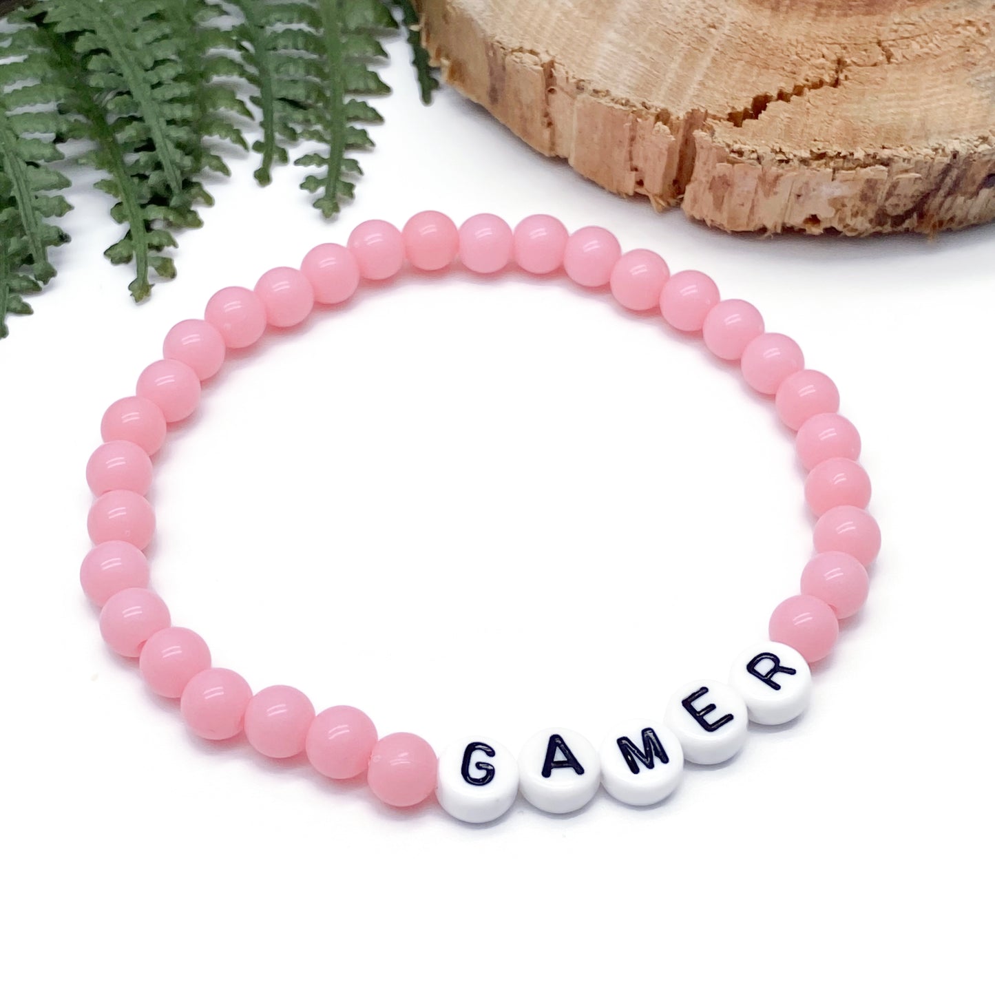 GAMER Message Bracelet - Acrylic Letter Beads