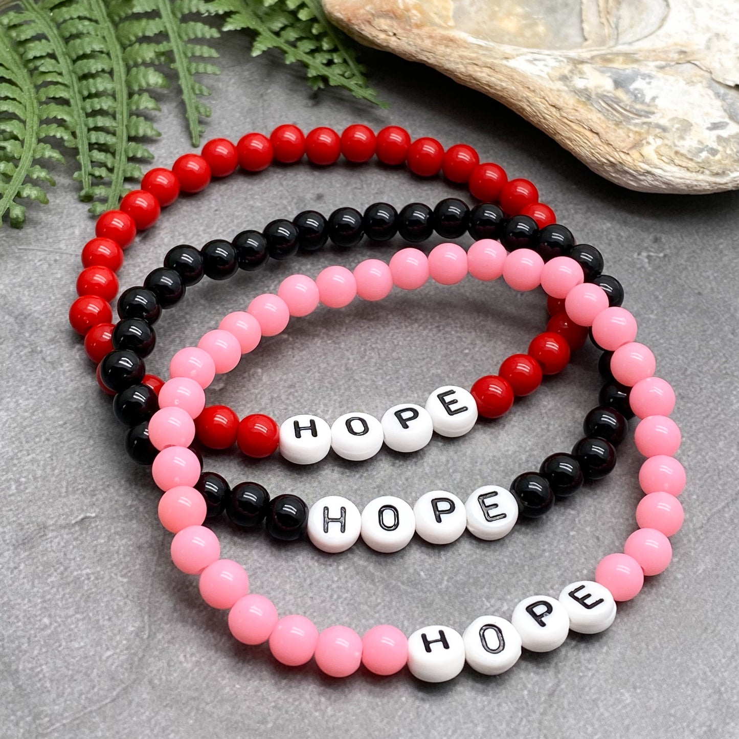 HOPE Inspirational Bracelet - Acrylic Letter Beads