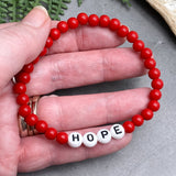HOPE Acrylic Letter Bead Bracelet