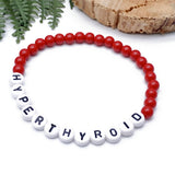 HYPERTHYROID Acrylic Letter Bead Bracelet