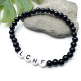 LCHF Acrylic Letter Bead Bracelet