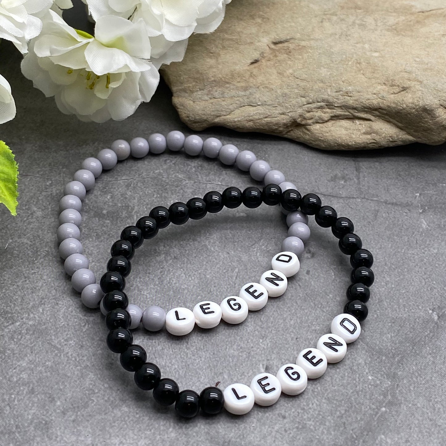 LEGEND Message Bracelet - Acrylic Letter Beads