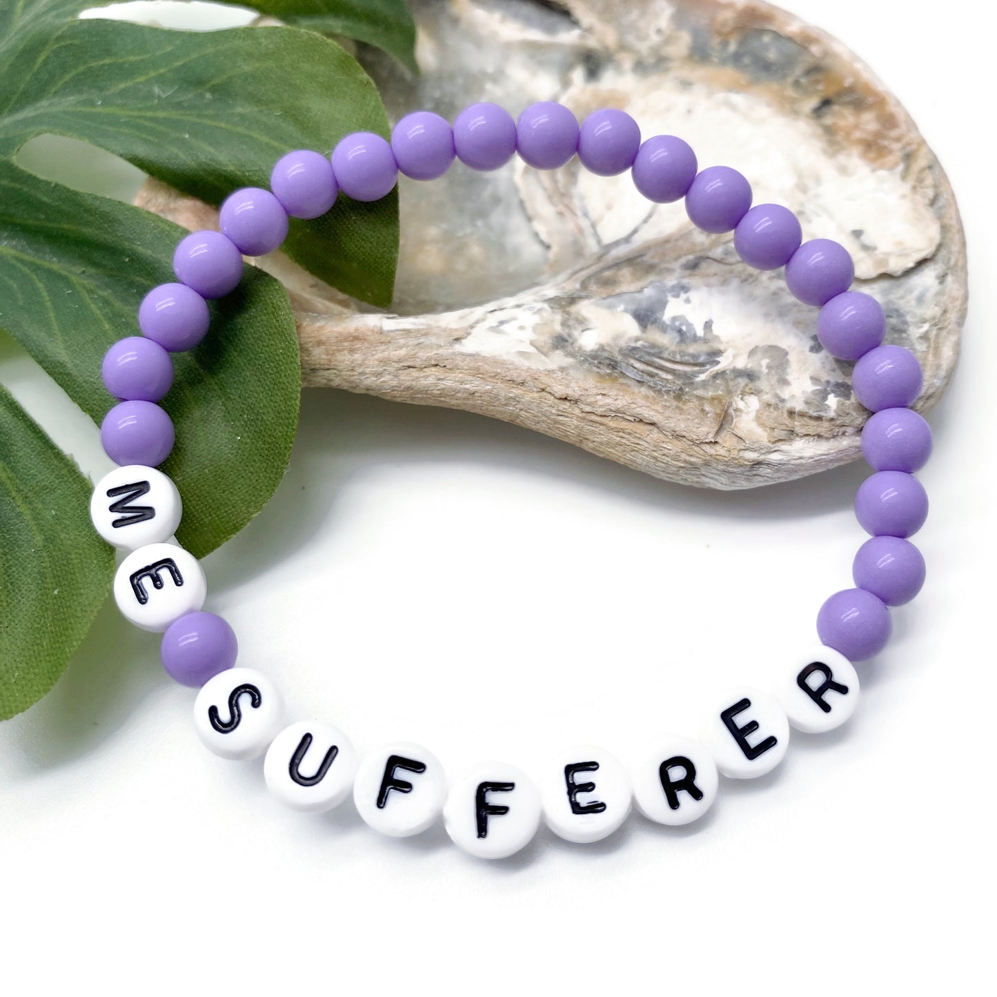 ME SUFFERER Medical Alert Bracelet - Acrylic Letter Beads