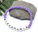 MISOPHONIA Acrylic Letter Bead Bracelet