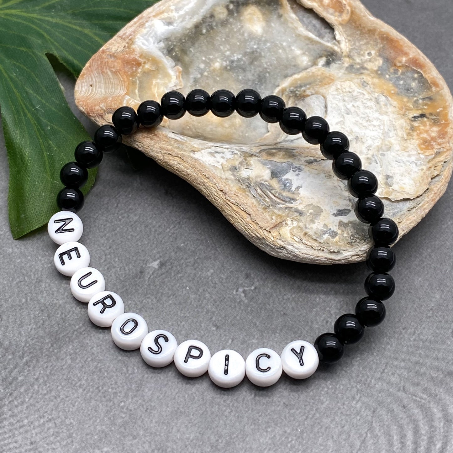 NEUROSPICY Awareness Bracelet - Acrylic Letter Beads