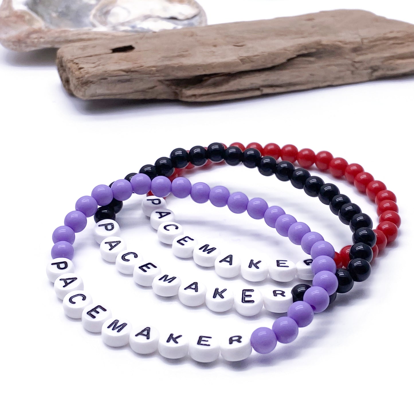 PACEMAKER Medical Alert Bracelet - Acrylic Letter Beads
