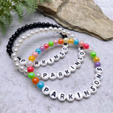 PARKINSONS Acrylic Letter Bead Bracelet