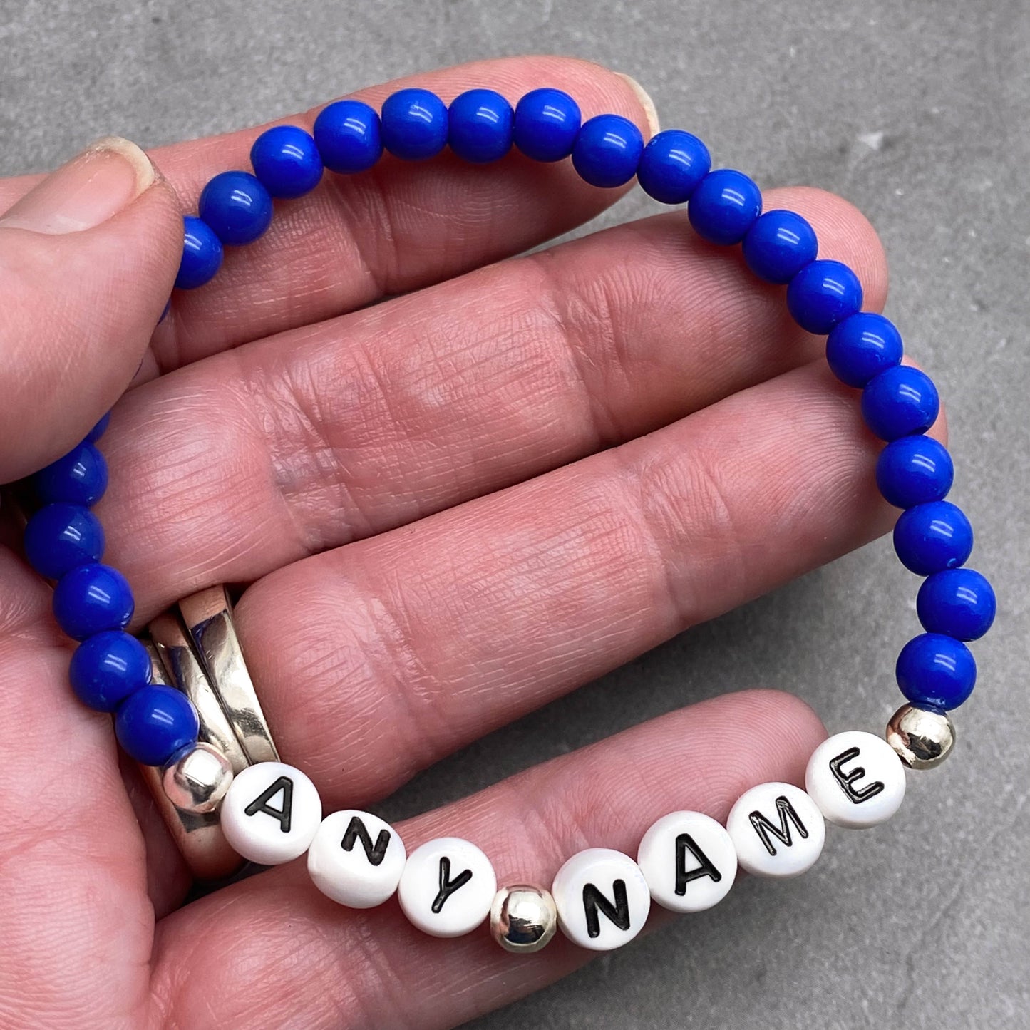 PERSONALISED Acrylic Bead Bracelet