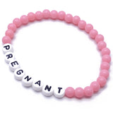 PREGNANT Acrylic Letter Bead Bracelet