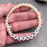 PREGNANT Acrylic Letter Bead Bracelet