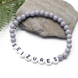 SEIZURES Acrylic Letter Bead Bracelet