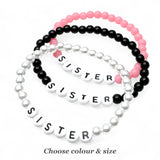 SISTER Acrylic Letter Bead Bracelet