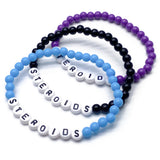 STEROIDS Acrylic Letter Bead Bracelet