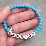 WARRIOR Acrylic Letter Bead Bracelet