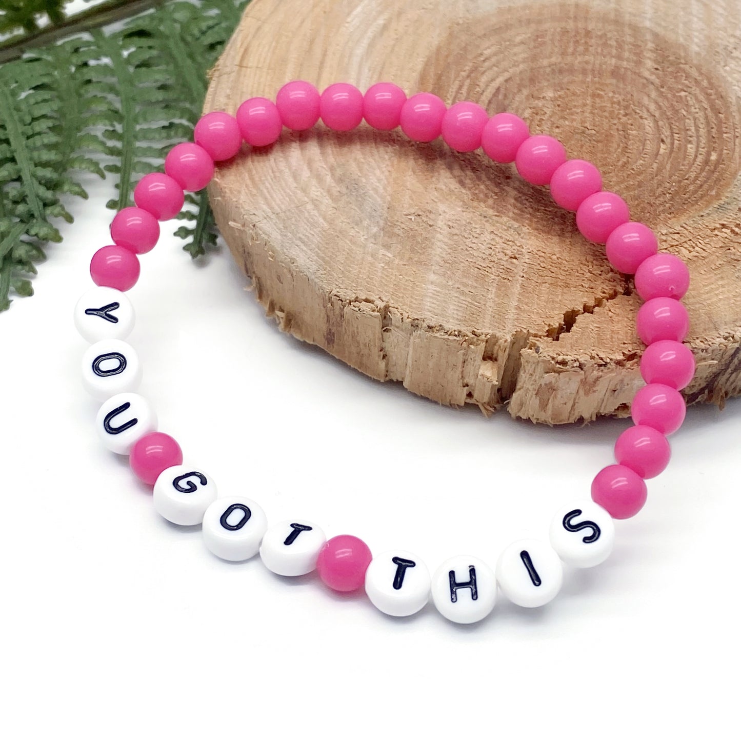 YOU GOT THIS Message Bracelet - Acrylic Letter Beads
