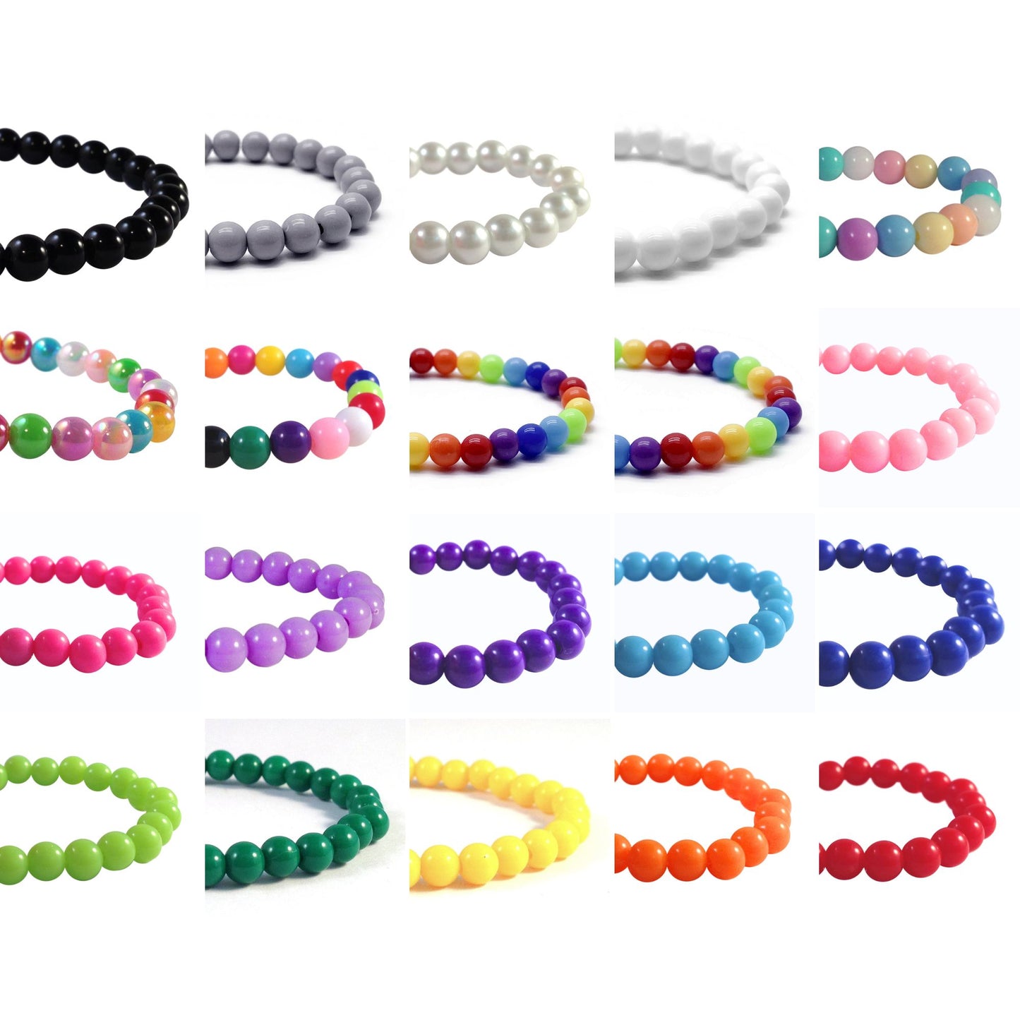 PERSONALISED Acrylic Bead Bracelet