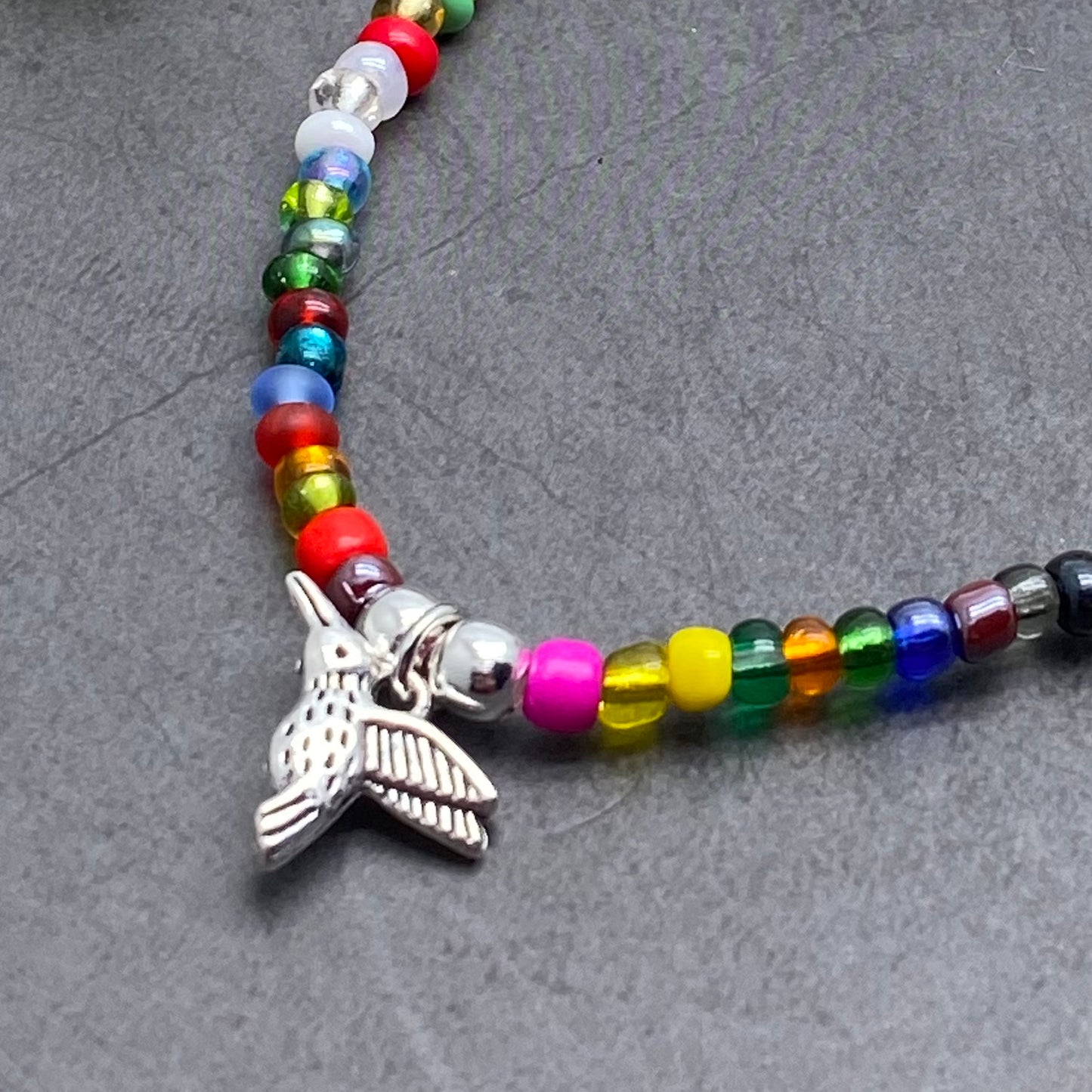 Hummingbird Seed Bead Anklet - Colour Choice