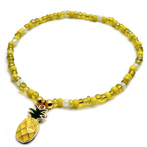 Pineapple Seed Bead Anklet - Colour Choice