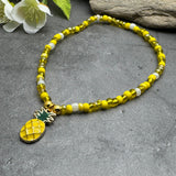 Pineapple Seed Bead Anklet - Colour Choice