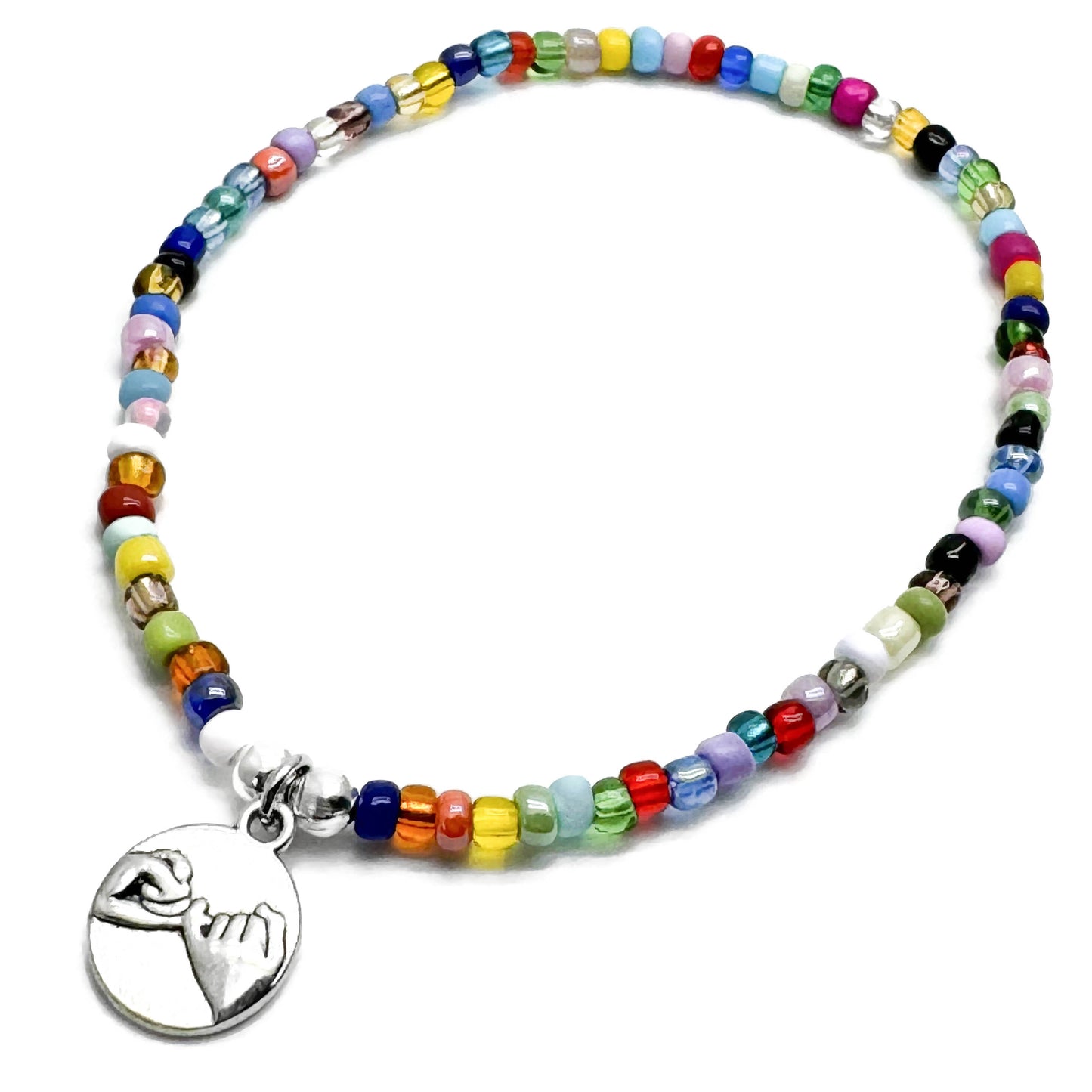 Pinky Promise Seed Bead Anklet - Colour Choice