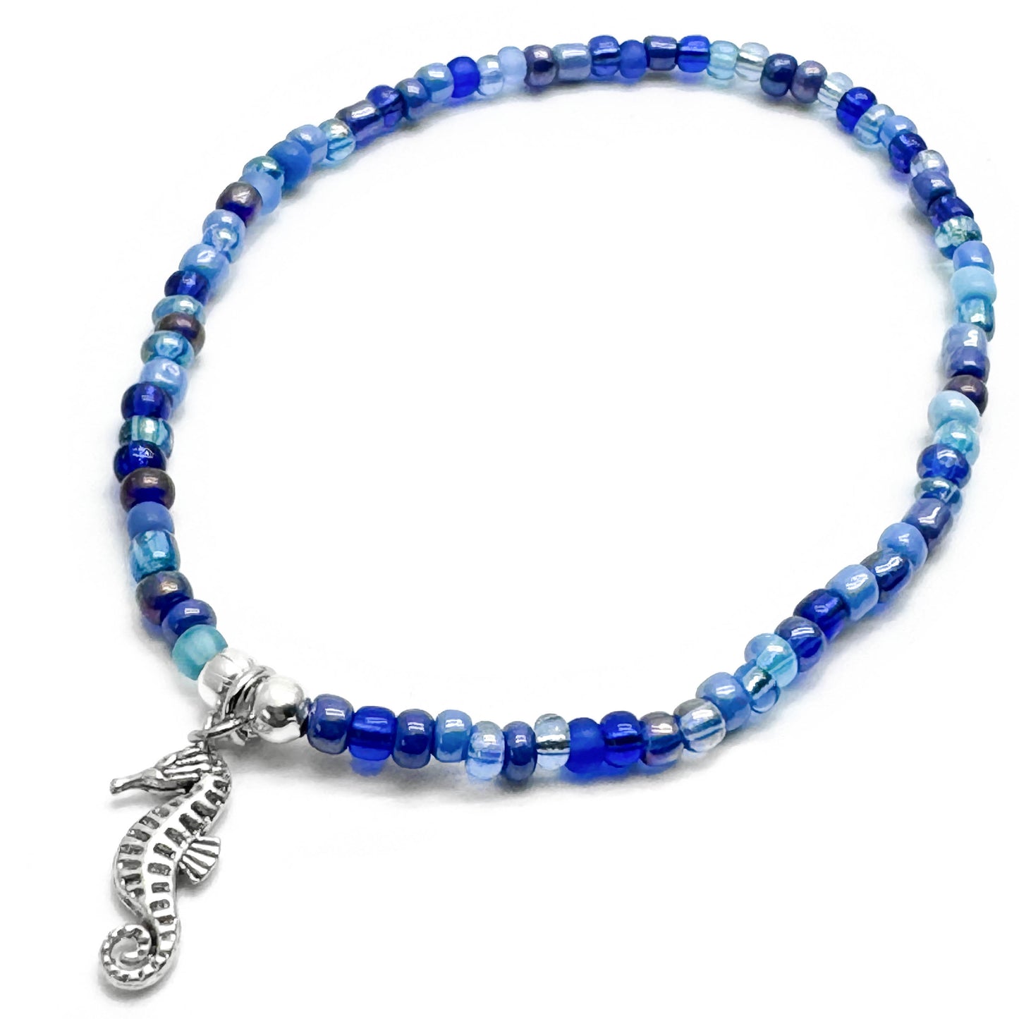 Seahorse Seed Bead Anklet - Colour Choice