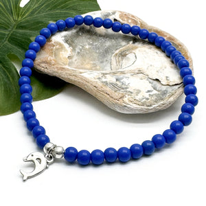 Dolphin Acrylic Bead Anklet - Colour Choice