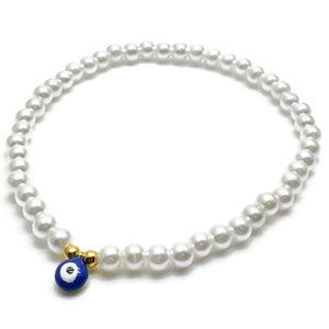 Evil Eye Acrylic Bead Anklet - Colour Choice