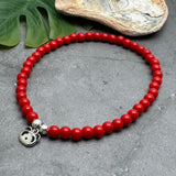 Panda Charm Acrylic Bead Anklet - Colour Choice