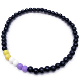 Non Binary Colours Acrylic Bead Anklet